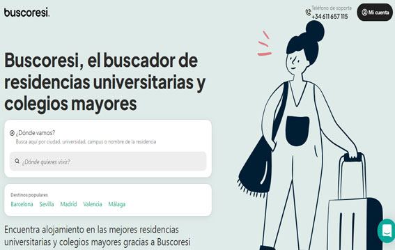 Buscoresi: El buscador de residencias universitarias y colegios mayores.