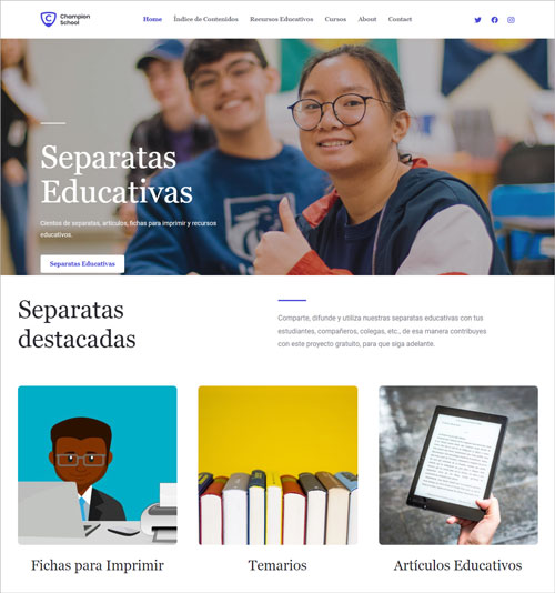 Separatas Educativas.